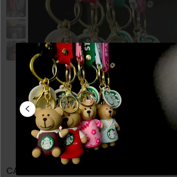 STARBUCKS BEARISTA BEAR 🐻 PURSE CHARMS OR KEYCHAINS - Picture 3 of 3
